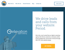 Tablet Screenshot of elevationdigitalmarketing.com